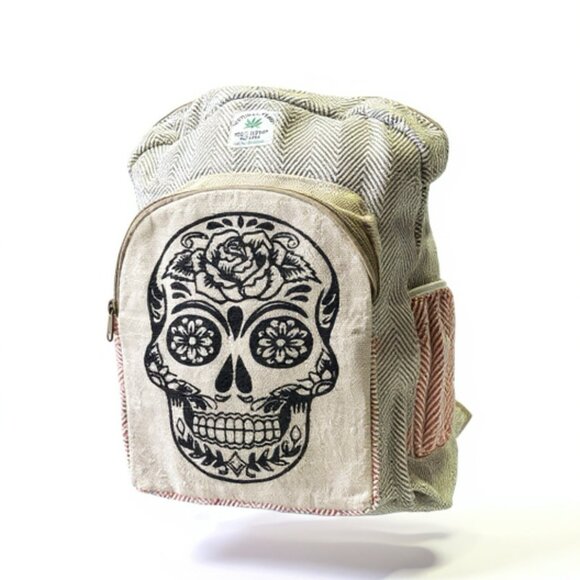 Skull Hemp Backpack – Eco-Friendly & Durable - Picture 1 of 2